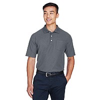 Mens DRYTEc20Performance Pocket Polo - gRAPHITE - S(D0102H76TTP)