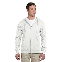 Adult 8 oz NuBlend Fleece Full-Zip Hooded Sweatshirt - ASH - 3XL(D0102HI3DMA)