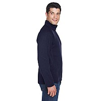 Adult Bristol Sweater Fleece Quarter-Zip - NAVY - S(D0102H7NJ66)