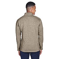 Mens Bristol Full-Zip Sweater Fleece Jacket - gREY HEATHER - S(D0102H7YE8P)