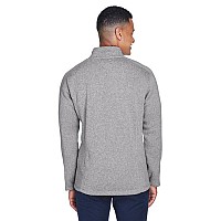 Mens Bristol Full-Zip Sweater Fleece Jacket - gREY HEATHER - S(D0102H7NVBP)