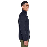 Mens Bristol Full-Zip Sweater Fleece Jacket - gREY HEATHER - S(D0102H7NVB8)