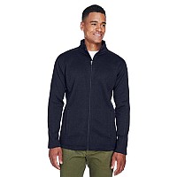 Mens Bristol Full-Zip Sweater Fleece Jacket - gREY HEATHER - S(D0102H7NVcT)