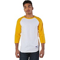 Adult Raglan T-Shirt - WHITE BLAcK - S(D0102H7DNgX)