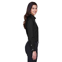 Ladies crown Woven collectionSolid Stretch Twill - BLAcK - XS(D0102H7NBV8)