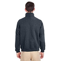 Adult Super Sweats NuBlend Fleece Quarter-Zip Pullover - BLAcK HEATHER - 2XL(D0102H7MQW2)