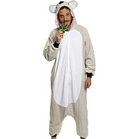 Adult Onesie Halloween Costume Animal And Sea Creature Plush One Piece Cosplay Suit For Adults Women And Men Funziez Koala