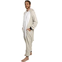 Funziez Adult Onesie Halloween Costume Animal And Sea Creature Plush One Piece Cosplay Suit For Adults Men And Women Koala