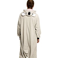 Funziez Adult Onesie Halloween Costume Animal And Sea Creature Plush One Piece Cosplay Suit For Adults Men And Women Koala