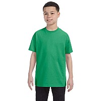 Youth DRI-POWER AcTIVE T-Shirt - IRISH gREEN HTHR - M(D0102H7MgD8)