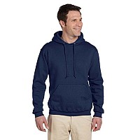 Adult Super Sweats NuBlend Fleece Pullover Hooded Sweatshirt - TRUE RED - S(D0102HI3UK7)