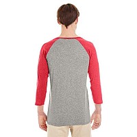 Adult TRI-BLEND Baseball Raglan - OXFRD TRU BL HT - XL(D0102H7M9MJ)