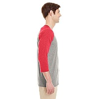 Adult TRI-BLEND Baseball Raglan - OXFRD TRU BL HT - XL(D0102H7M9MJ)