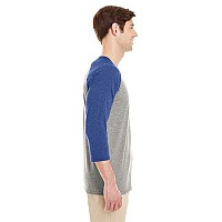 Adult TRI-BLEND Baseball Raglan - OXFRD TRU BL HT - XL(D0102H7M9Z2)