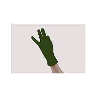 Seeksmile Adult Spandex Gloves Wrist Length Halloween Cosplay Costume Glove Free Size Olive