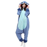 Royal Wind Halloween Adult Onesie Pajamas Costume Sleeping Wear Unisex Teen Blue