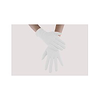 Seeksmile Adult Spandex Gloves Wrist Length Halloween Cosplay Costume Glove Free Size White