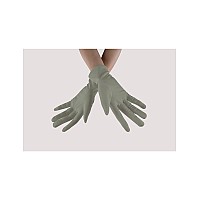 Seeksmile Adult Spandex Gloves Wrist Length Halloween Cosplay Costume Glove Free Size Gray