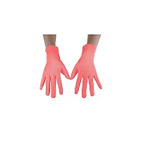 Seeksmile Adult Spandex Gloves Wrist Length Halloween Cosplay Costume Glove Free Size Pink