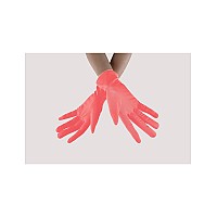 Seeksmile Adult Spandex Gloves Wrist Length Halloween Cosplay Costume Glove Free Size Pink