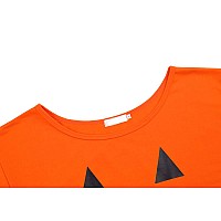 Dutebare Womens Halloween Costumes Shirt Pumpkin Off Shoulder Sweatshirts Long Sleeve Pullover Tops Orange 2Xl