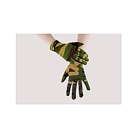 Seeksmile Adult Spandex Gloves Wrist Length Halloween Cosplay Costume Glove Free Size Camouflage