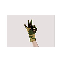 Seeksmile Adult Spandex Gloves Wrist Length Halloween Cosplay Costume Glove Free Size Camouflage