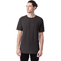 Mens garment-Dyed T-Shirt - BLAcK - S(D0102H7KZX2)