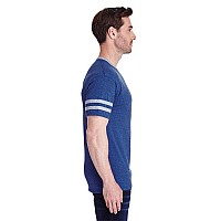 Adult TRI-BLEND Varsity Ringer T-Shirt - TRU BLU HTH OXF - XL(D0102H7M1NJ)