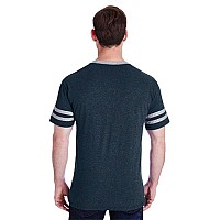 Adult TRI-BLEND Varsity Ringer T-Shirt - TRU BLU HTH OXF - XL(D0102H7M1KT)