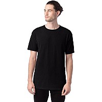 Mens garment-Dyed T-Shirt - BLAcK - S(D0102H7KM1T)