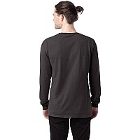 Unisex garment-Dyed Long-Sleeve T-Shirt - BLAcK - S(D0102H7K68J)