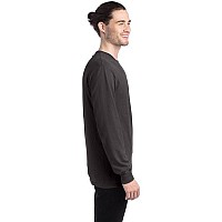 Unisex garment-Dyed Long-Sleeve T-Shirt - BLAcK - S(D0102H7K68J)