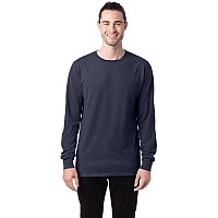 Unisex garment-Dyed Long-Sleeve T-Shirt - BLAcK - S(D0102H7K6NT)