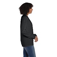 Unisex garment-Dyed Long-Sleeve T-Shirt with Pocket - NEW RAILROAD - S(D0102H7K142)