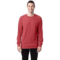 Unisex garment-Dyed Long-Sleeve T-Shirt - BLAcK - S(D0102H7K64P)