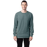 Unisex garment-Dyed Long-Sleeve T-Shirt - BLAcK - S(D0102H7KYAP)