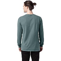 Unisex garment-Dyed Long-Sleeve T-Shirt - BLAcK - S(D0102H7KYAP)