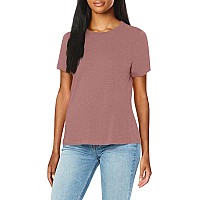 Bella+ Women'S Canvas Ring-Spun Crewneck Combed T-Shirt, Heather Mauve, Large