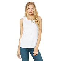 Ladies Jersey Muscle Tank - WHITE - S(D0102H7W7KP)