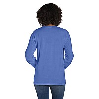 Unisex garment-Dyed Long-Sleeve T-Shirt with Pocket - NEW RAILROAD - S(D0102H7K1DP)