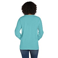 Unisex garment-Dyed Long-Sleeve T-Shirt with Pocket - NEW RAILROAD - S(D0102H7K1K6)