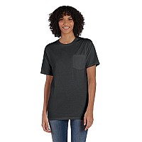 Unisex garment-Dyed T-Shirt with Pocket - BLAcK - S(D0102H7K0AT)