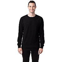 Unisex garment-Dyed Long-Sleeve T-Shirt - BLAcK - S(D0102H7KYST)