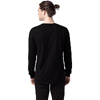 Unisex garment-Dyed Long-Sleeve T-Shirt - BLAcK - S(D0102H7KYST)