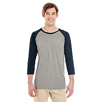 Adult TRI-BLEND Baseball Raglan - OXFRD TRU BL HT - XL(D0102H7M962)