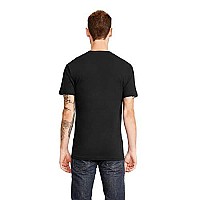 Next Level Mens Pocket Crew T-Shirt, Black, Large