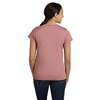 Ladies Fine Jersey T-Shirt - VINTAgE BURgUNDY - XS(D0102HI3ZcW)