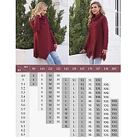 Cestyle Floral Tops For Women Ladies Long Sleeve Button Cowl Neck Tunic Fit And Flare Petite A Line Irregular Hem Lightweight F