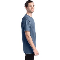 Mens garment-Dyed T-Shirt - BLAcK - S(D0102H7DA1X)